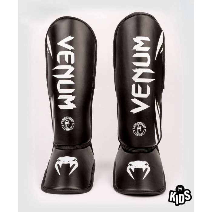 Детски протектори за крака - Venum  Challenger KIDS Standup Shinguards - Black/White​